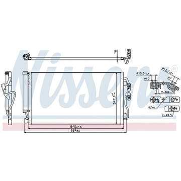 КОНДЕНСАТОР, КОНДИЦИОНЕР NISSENS 940357