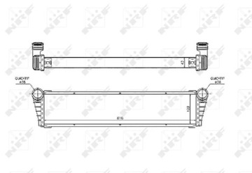 NRF 53799 РАДИАТОР, СИСТЕМА ОХЛАЖДЕНИЯ ДВИГАТЕЛЯ