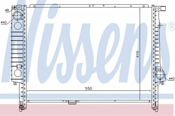 РАДИАТОР ВОДЫ NISSENS 60605