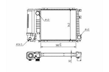 HART РАДИАТОР BMW E30 316 318 87-95