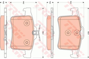 КОЛОДКИ HAM. JAGUAR T. XF 09- 15- XJ 09- - XK 09- 14