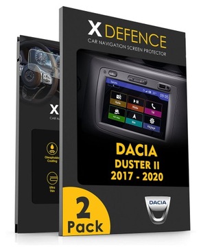 2W1 СТЕКЛО OCHRONNE NA NAWIGACJĘ ЭКРАН DO DACIA DUSTER II 2017-2020