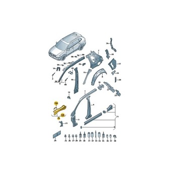 VW TIGUAN ALL SPACE 2018- ЛОНЖЕНОР КРЫЛА ЛЕВАЯ 5NA810135E