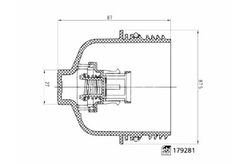 FEBI BILSTEIN КОРПУС ФИЛЬТРА МАСЛА HYUNDAI GRAND SANTA FE GRANDEUR