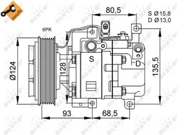 КОМПРЕСОР КОНДИЦІОНЕРА MAZDA 6 02- 07 3 06-