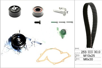 INA КОМПЛЕКТ РЕМНЯ ГРМ Z ПОМПОЙ ВОДЫ AUDI A4 B5 A4 B6 A6 C4 A6 C5