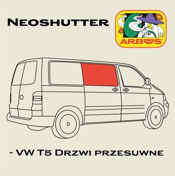 ШТОРКА МАГНЕТИЧЕСКИЙ NEOSHUTTER VW T5 ДВЕРЬ БОКОВЫЕ