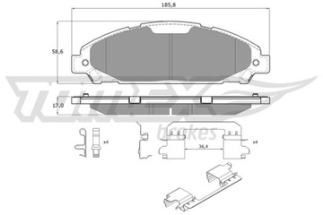 КОЛОДКИ ТОРМОЗНОЙ FORD MUSTANG 15- ПЕРЕД