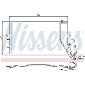 КОНДЕНСАТОР, КОНДИЦИОНЕР NISSENS 94862