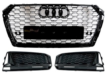 РЕШЕТКА РЕШЁТКА БАМПЕРА РЕШЁТКА AUDI A4 B9 S-LINE 8W 15-19R S4 LOOK BLACK