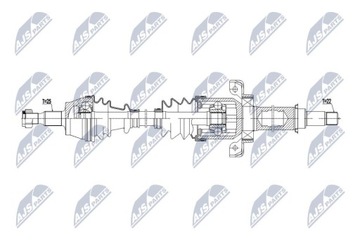 ПОЛУОСЬ ПРИВОДНАЯ MERCEDES A W169 A150,A160CDI,A170,A