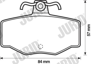 КОЛОДКИ ТОРМОЗНЫЕ ЗАД JURID 571421J