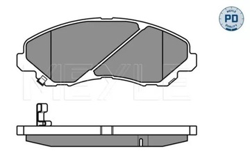 MEYLE КОЛОДКИ HAM. MITSUBISHI P. GALANT 96-04/LANCER 03-/SPACE RUNNER/WAGON