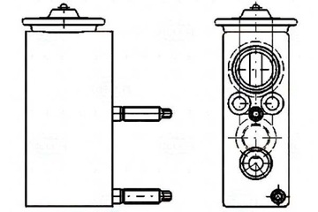 КЛАПАН РАСШИРИТЕЛЬНЫЙ КОНДИЦИОНЕРА CITROEN C4 04- BEHR H
