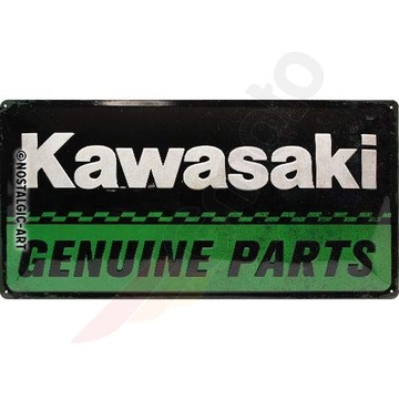 Plakat blaszany 25x50cm Kawasaki Genuine Parts