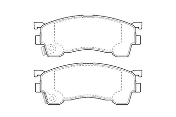 VALEO КОЛОДКИ ТОРМОЗНЫЕ MAZDA 323 98-03