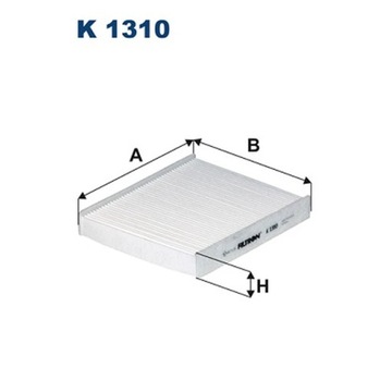 ФИЛЬТР, ВЕНТИЛЯЦИЯ СТОРОНЫ ПАССАЖИРА ФИЛЬТРON K 1310