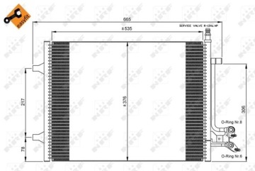 NRF 35904 КОНДЕНСАТОР, КОНДИЦИОНЕР