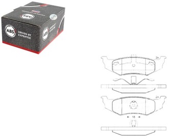 A.B.S. КОМПЛЕКТ КОЛОДОК ТОРМОЗНЫХ LP1515 LP1162 H