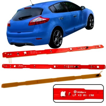 EINFÜGEN MODULE LED (LEUCHTDIODE) DO SCHEINWERFER STOP DO RENAULT MEGANE III HATCHBACK SCENIC III