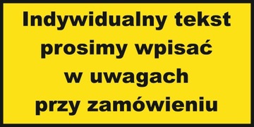 ТВОЙ ЛЮБОЙ НАДПИСЬ ПАНЕЛЬ PERSONALIZOWANA INDYWIDUALNY TEKST 60X30