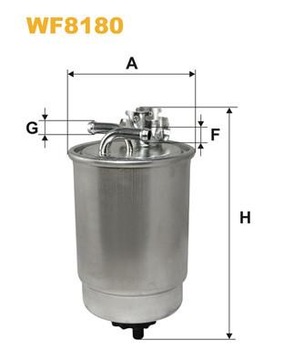 ФИЛЬТР ТОПЛИВА / КОРПУС ФИЛЬТРA WIXFILTERS WF8180