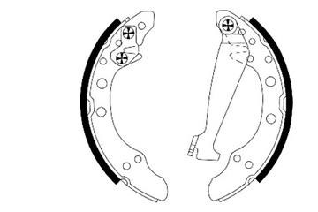 КОЛОДКИ ТОРМОЗНЫЕ КОМПЛЕКТ AUDI 80 B3 90 B3 A2 CHERY COWIN SEAT AROSA