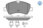 КОЛОДКИ HAM. FORD T. TRANSIT 2,2 TDCI 12-