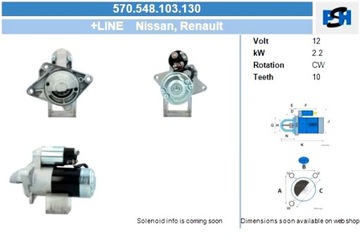 BV PSH СТАРТЕР RENAULT 2.2 KW СТАРТЕР