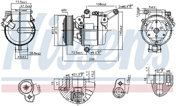 NISSENS 890948 КОМПРЕСОР, КОНДИЦІОНЕР