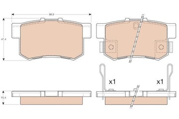 КОЛОДКИ HAM. HONDA T. ACCORD- CIVIC- PRELUDE 1.3- 2.3 90- 12