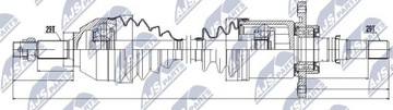 ПОЛУОСЬ ПРИВОДНАЯ NISSAN QASHQAI 4WD 1.6DCI 11-, 2.0D