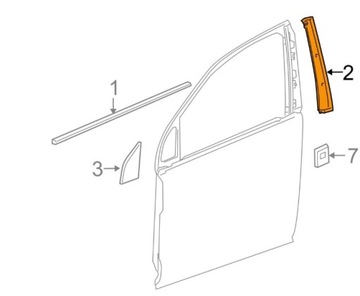 CHEVROLET CAPTIVA 11- OPEL ANTARA НАКЛАДКА PIONOWA СТОЙКИ ПЕРЕД 95238092