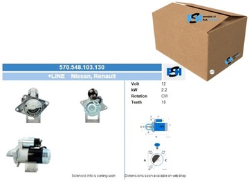 СТАРТЕР RENAULT 2.2 KW СТАРТЕР BV PSH