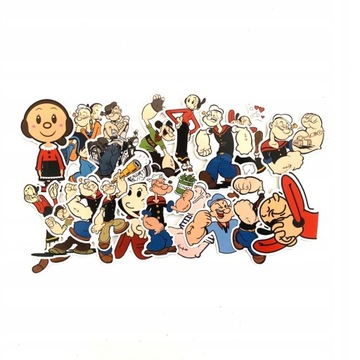 100 ШТУКИ CARTOON POPEYE THE SAILOR НАКЛЕЙКИ WODO LOL605