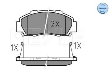 КОЛОДКИ ТОРМОЗНЫЕ MEYLE 025 216 5118/W