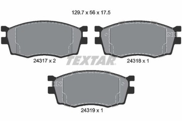 TEXTAR 2431701 КОЛОДКИ ТОРМОЗНЫЕ