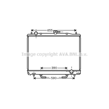 РАДИАТОР, СИСТЕМА ОХЛАЖДЕНИЯ ДВИГАТЕЛЯ AVA QUALITY COOLING MT2170