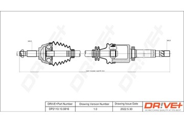 DRIVE+ ПОЛУОСЬ ПРИВОДНАЯ RENAULT CLIO 05-12 P