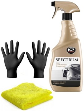 K2 SPECTRUM WOSK W PŁYNIE DETAILER DO LAKIERU АВТО ГЛЯНЕЦ 700ML MIKROFIBRA