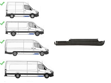 MERCEDES SPRINTER 2006-2013 ПОРОГ ПРАВОЕ