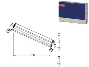ИНТЕРКУЛЕР РАДИАТОР ВОЗДУХА DOLOTOWEGO JEEP CHEROKEE 2.0D 2.2D