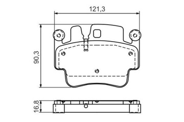 BOSCH 0 986 494 281 КОЛОДКИ ТОРМОЗНЫЕ