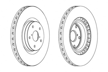 FERODO ДИСКИ ТОРМОЗНЫЕ ТОРМОЗНЫЕ 2 ШТУКИ. ПЕРЕД SUBARU IMPREZA WRX 2.0 2.5 11.01-