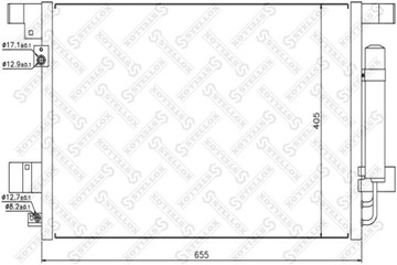 РАДИАТОР КОНДИЦИОНЕРА MITSUBISHI OUTLANDER II 2.2 DI-D 4WD 06-12