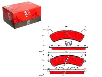 КОЛОДКИ HAM. JEEP T. GRAND CHEROKEE 4,0-5,2 91-93