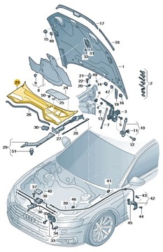 НАКЛАДКА RYNNA ЖАБО AUDI A8 D5 ASO ORYGNIAŁ НОВЫЕ 4N1819403B9B9