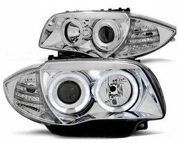 ФОНАРИ РЕФЛЕКТОРЫ BMW 1 E87 E81 04-11 RINGI CHROME