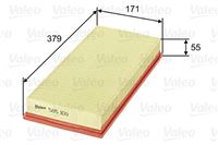 VALEO ФИЛЬТР ВОЗДУХА PANELOWY DAEWOO KORANDO 98-/SSANGYONG 96-/MUSSO 04-