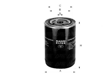 MANN-FILTER MANN-FILTER W 7042 ФИЛЬТР МАСЛА